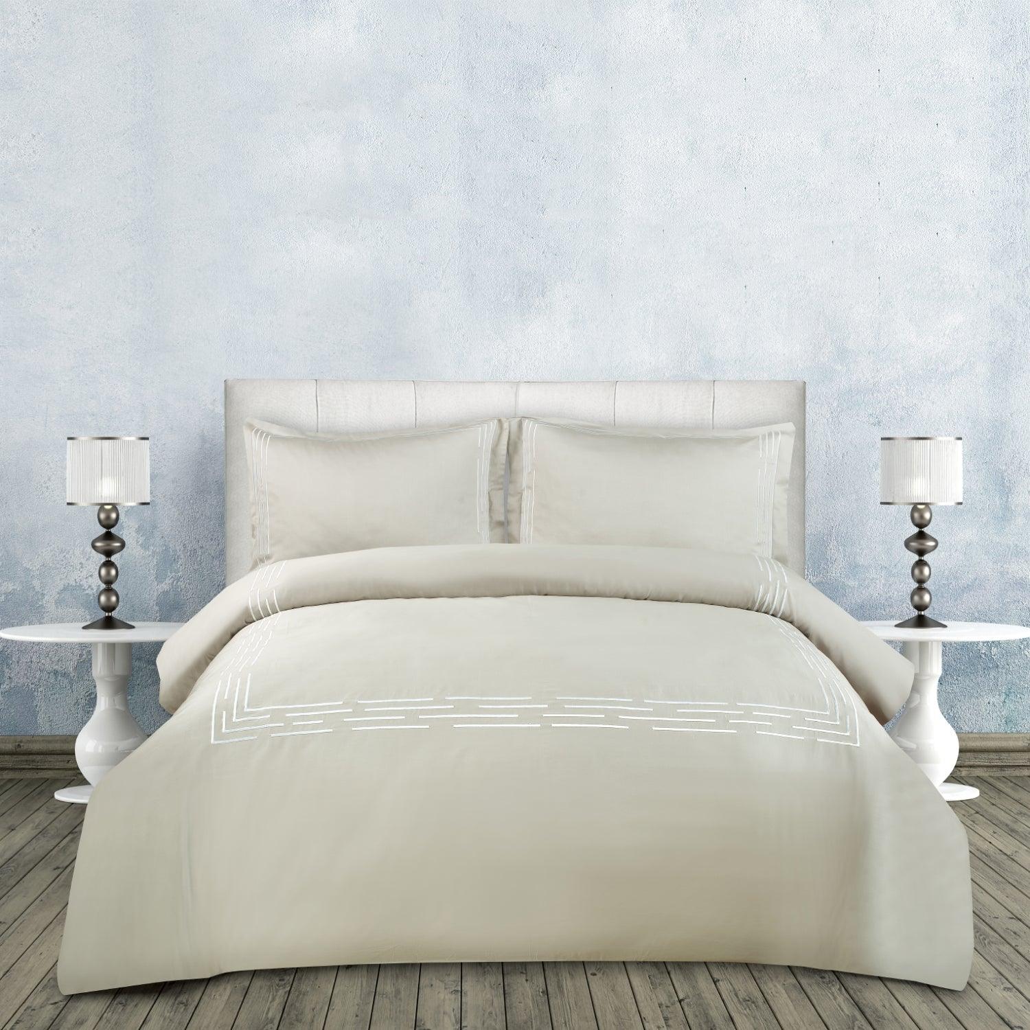 Cannes 4 Piece Bedding Set - Elegant Linen
