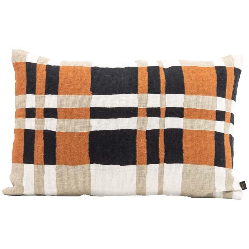 Cork Caramel Throw Pillow - Elegant Linen