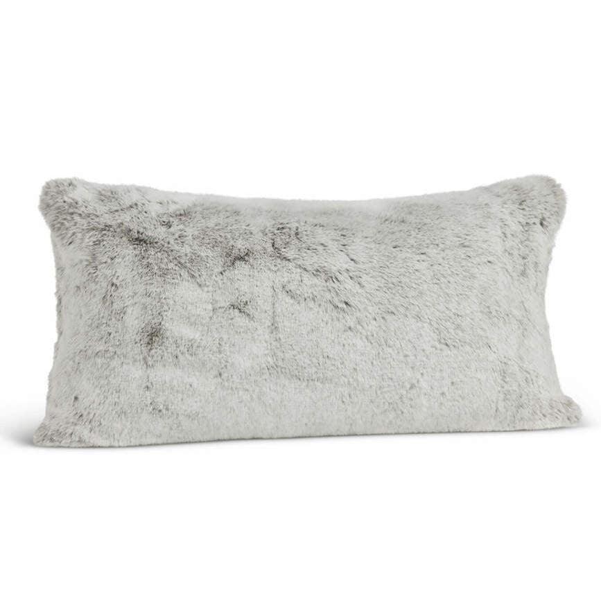 Couture Collection Sterling Mink Pillow - Elegant Linen