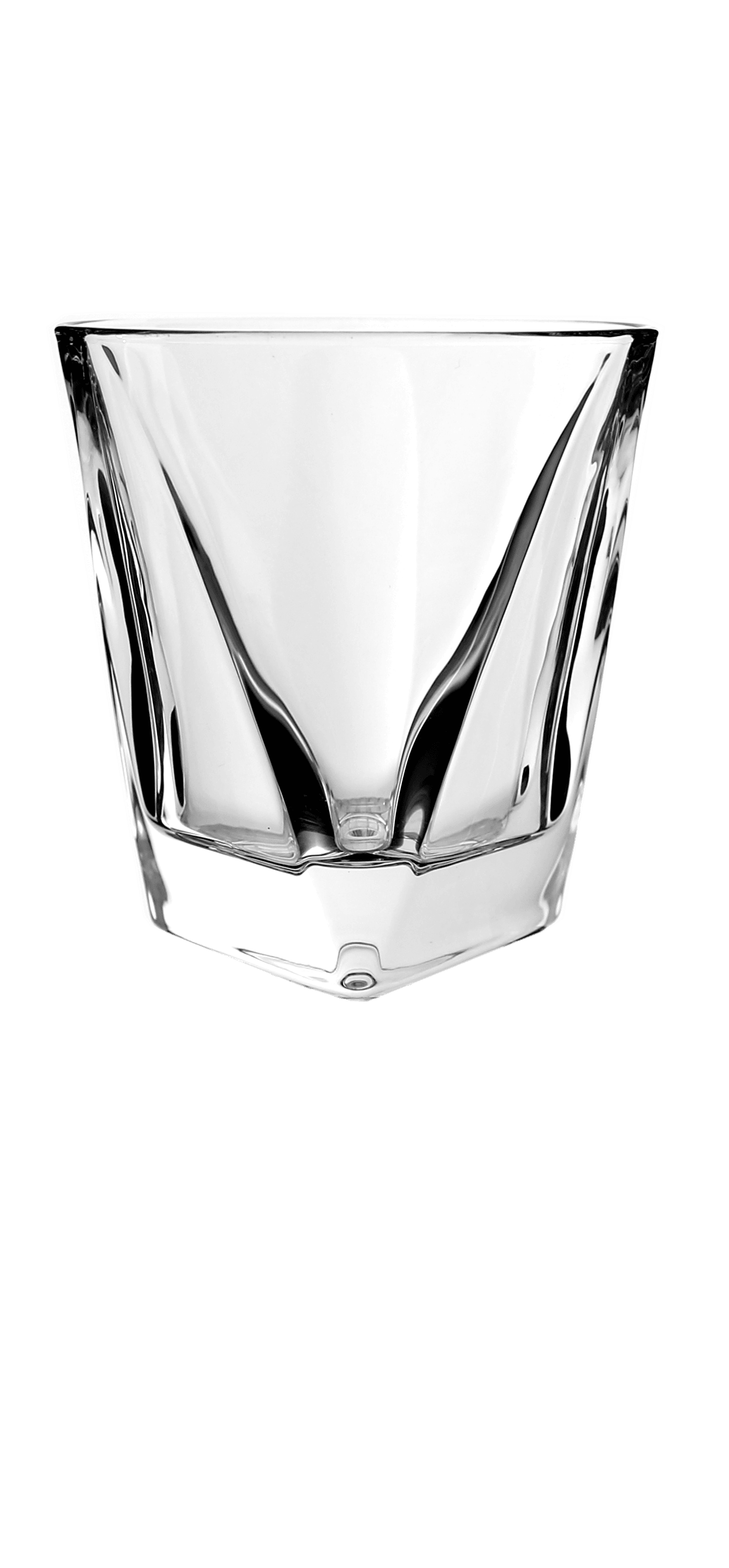 Crystal Decanter Simple Design Set W 6 Cups Clear - Elegant Linen