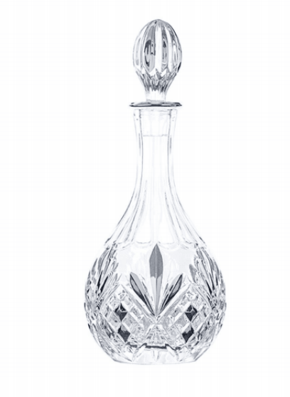 Crystal Decanter with Classic Design - Elegant Linen