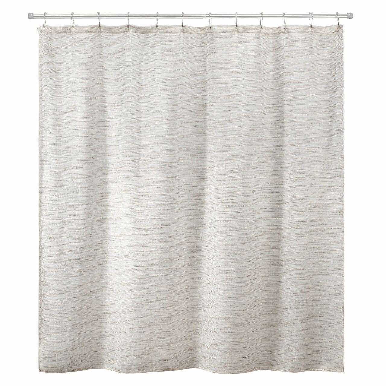 Dakota Stripe Shower Curtain - Elegant Linen