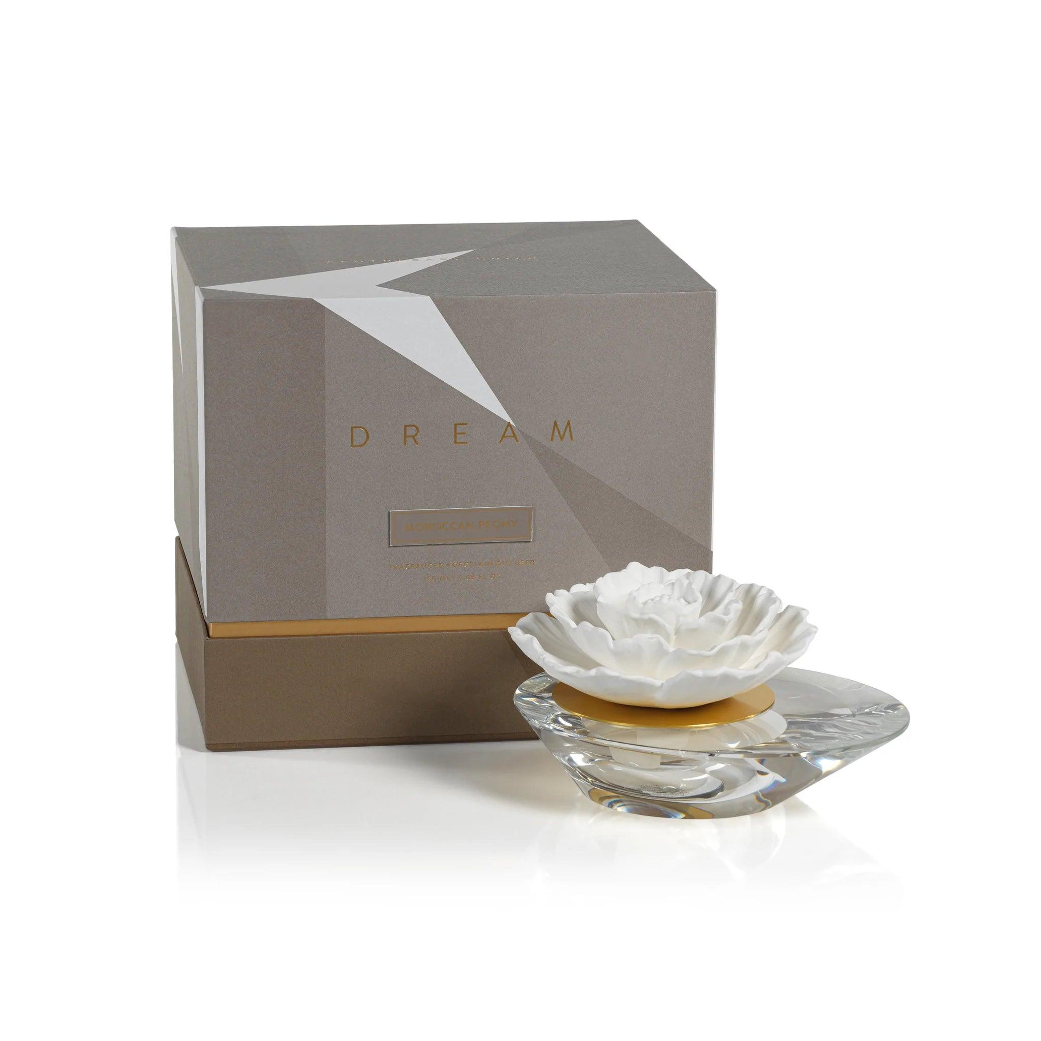 Dream Porcelain Diffuser - Crystal Edition - Elegant Linen