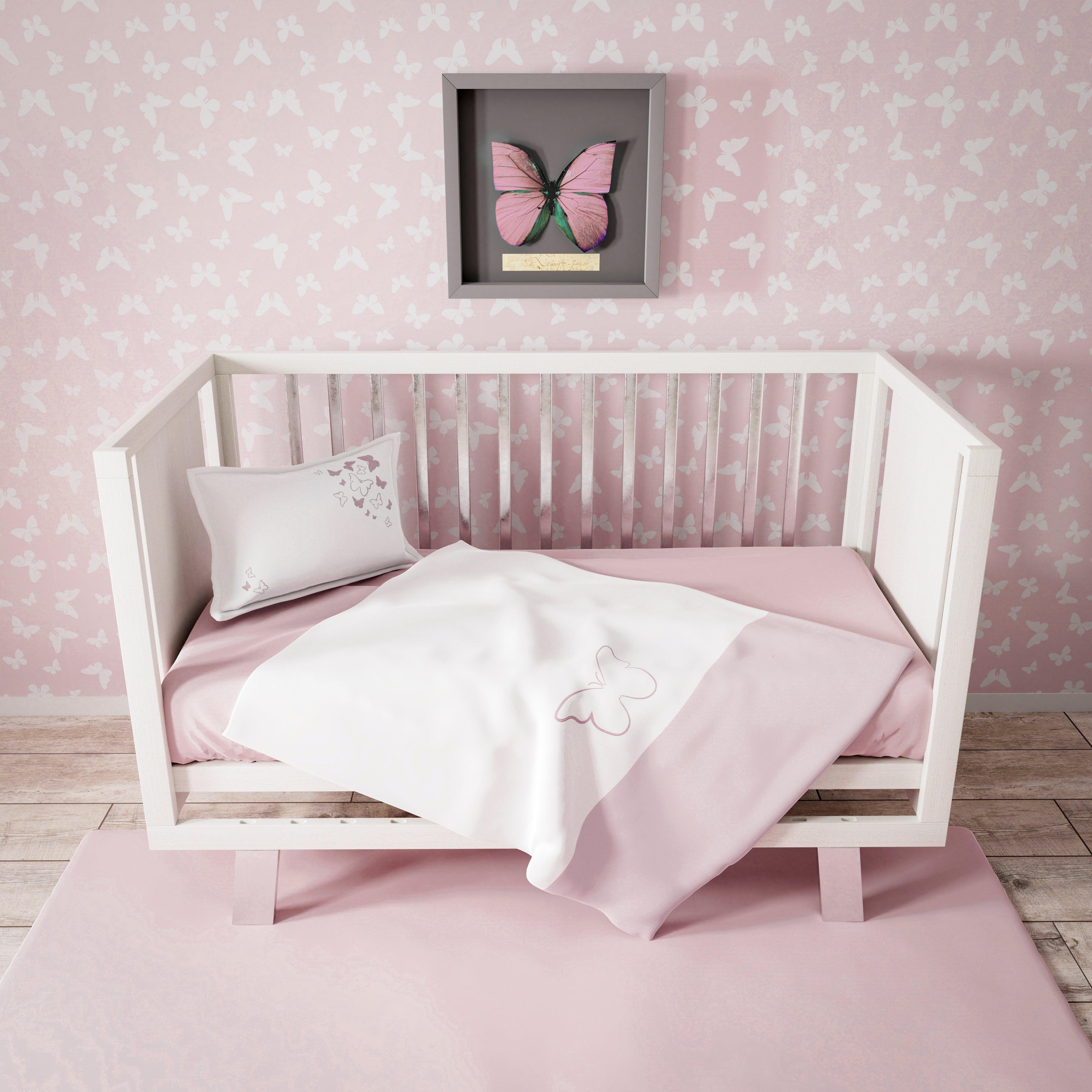 Eloise 3 Piece Crib Set - Elegant Linen