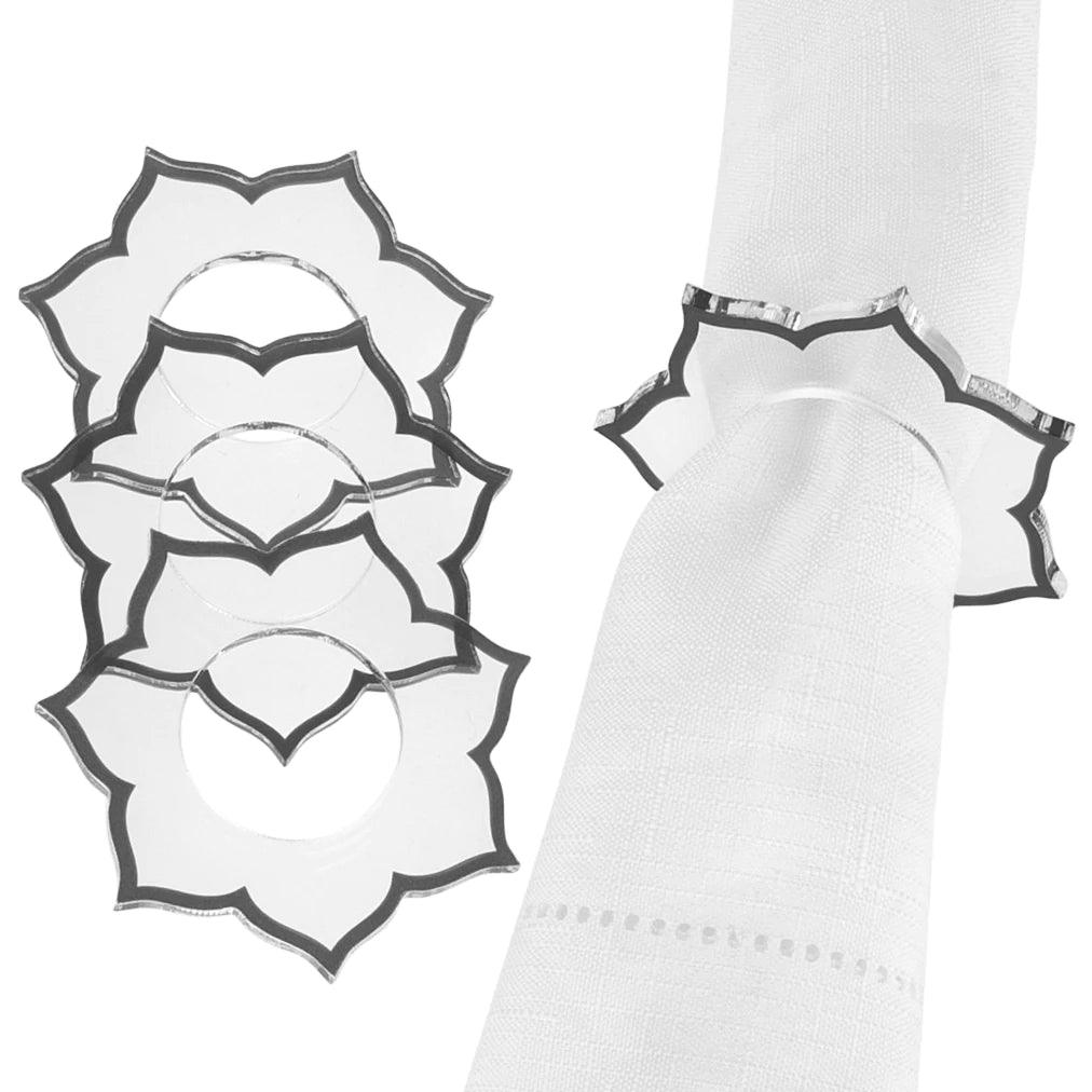 Flower Napkin Rings - Elegant Linen