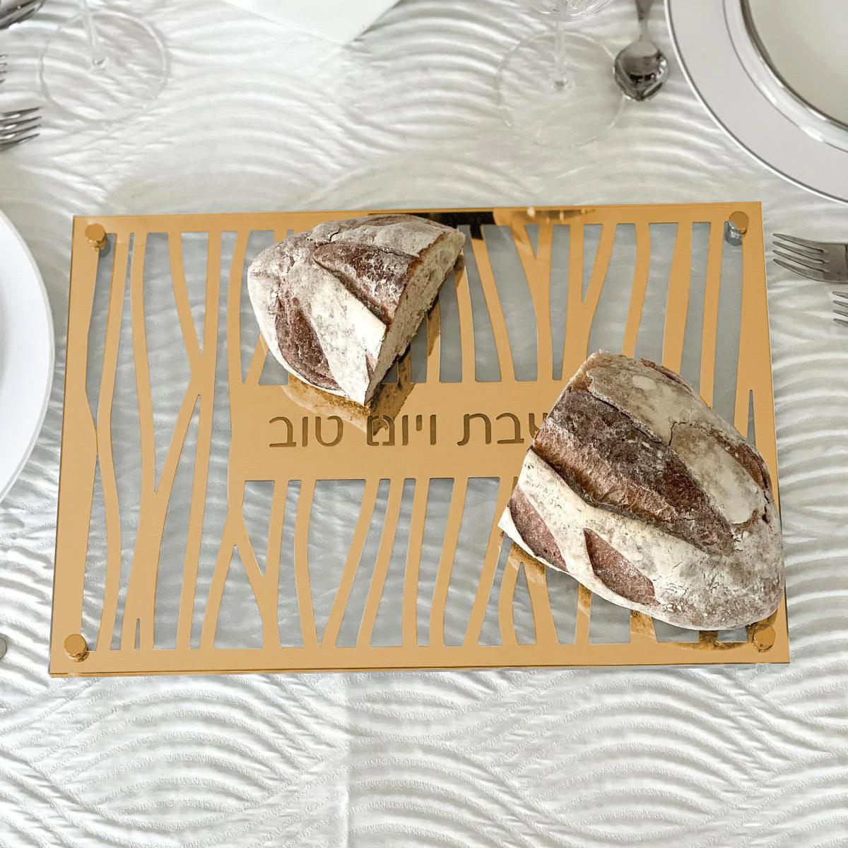 Painted Kosel at Winter Lucite Challah Board