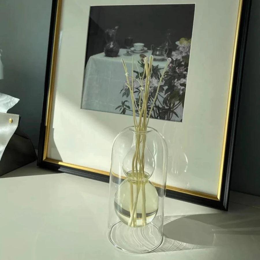 Glass Reed Diffuser - Elegant Linen