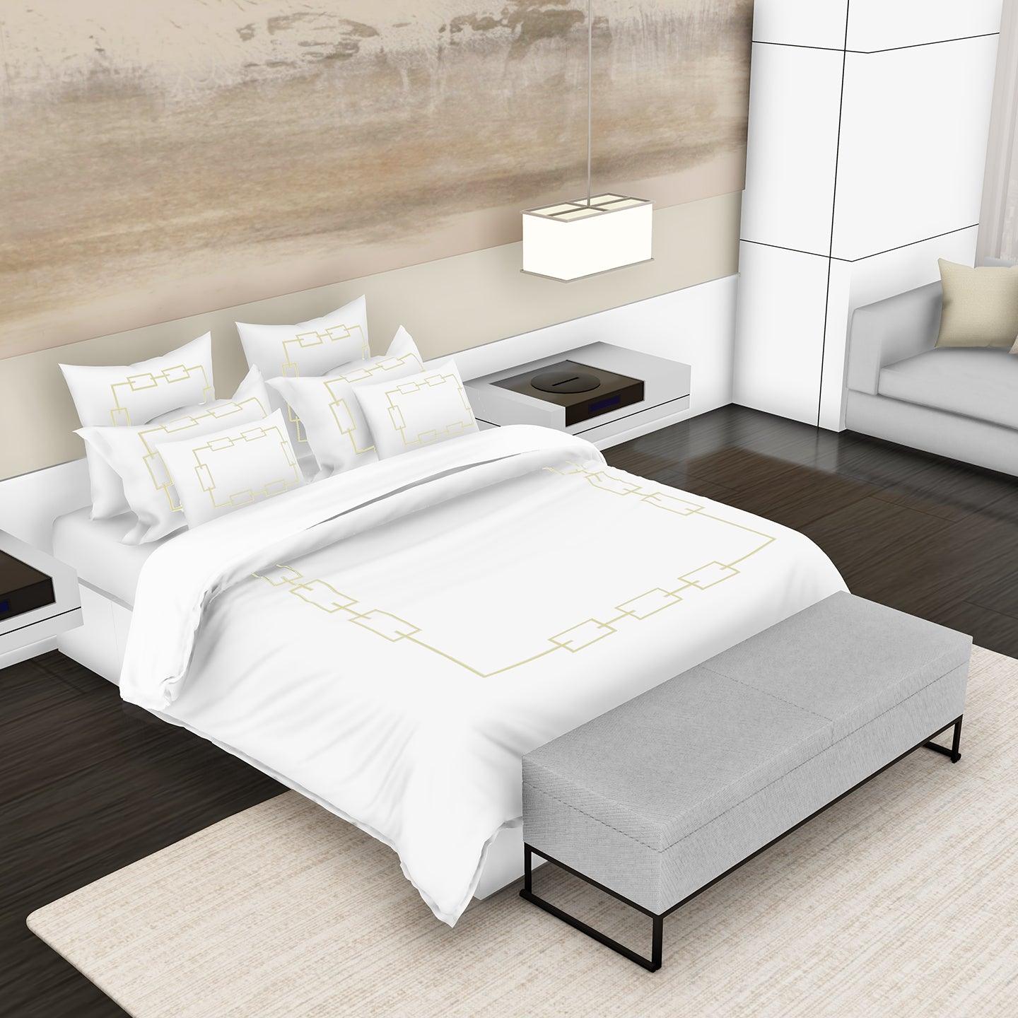 Hampton 4 Piece Bedding Set - Elegant Linen