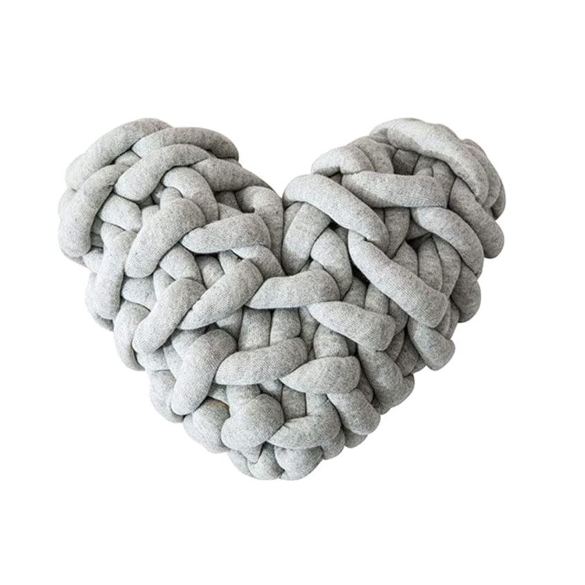 Heart Knot Pillow - Elegant Linen