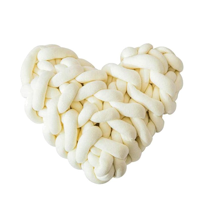 Heart Knot Pillow - Elegant Linen