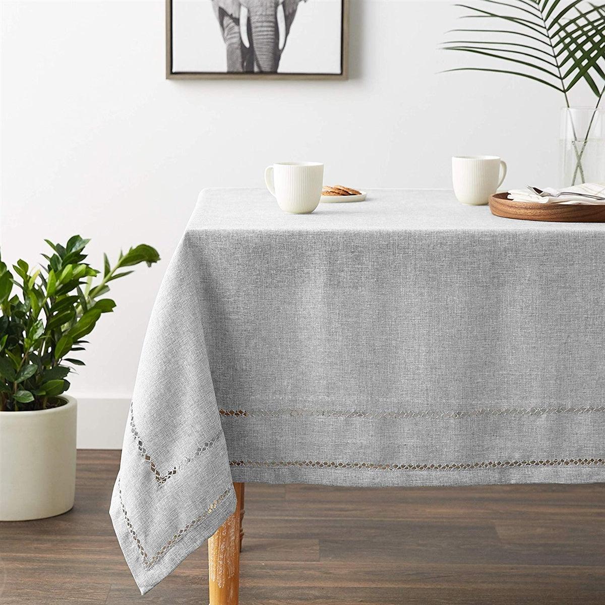 Hemstitch Tablecloth - Elegant Linen