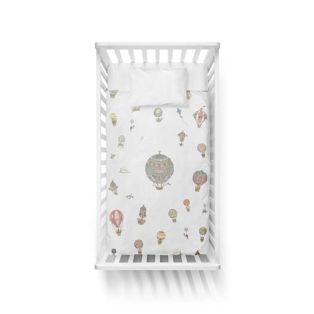 Hot Air Balloons Baby Bedding Set - Elegant Linen