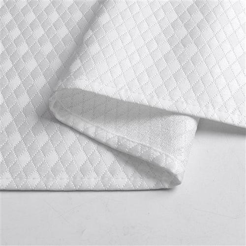Jacquard Tablecloth TC1365 Diamond White - Elegant Linen