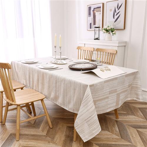Elegant Linen Jacquard Tablecloth - Thumbnail 2