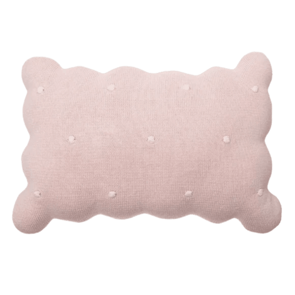 Knitted Cushion Biscuit - Elegant Linen