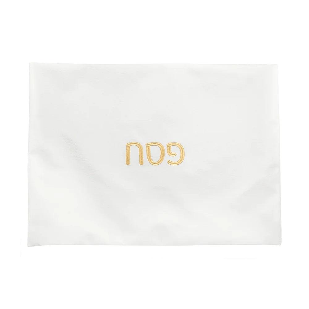 Leatherette Pillow Case with Embroidery - Elegant Linen