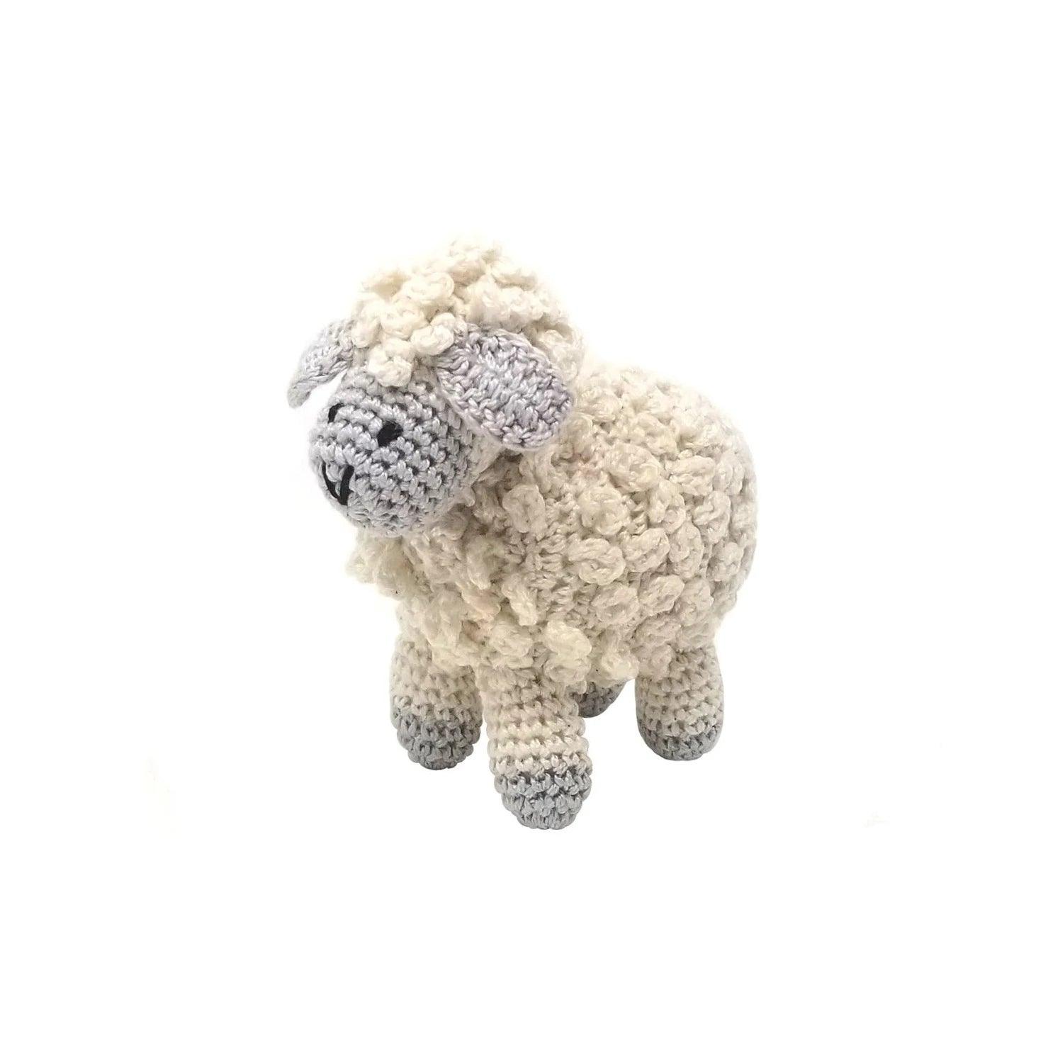 Little Crochet Lamb, Ecru - Elegant Linen