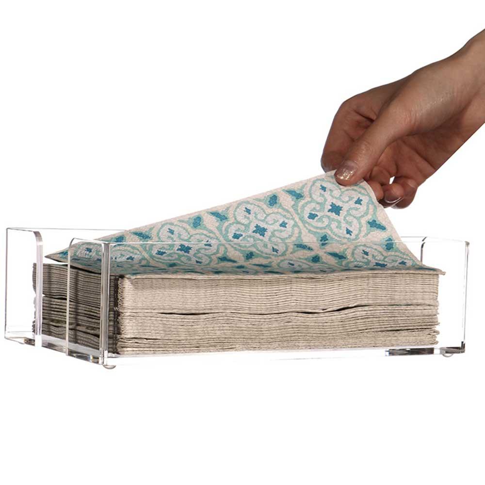 Lucite Hand Towels Container - Elegant Linen