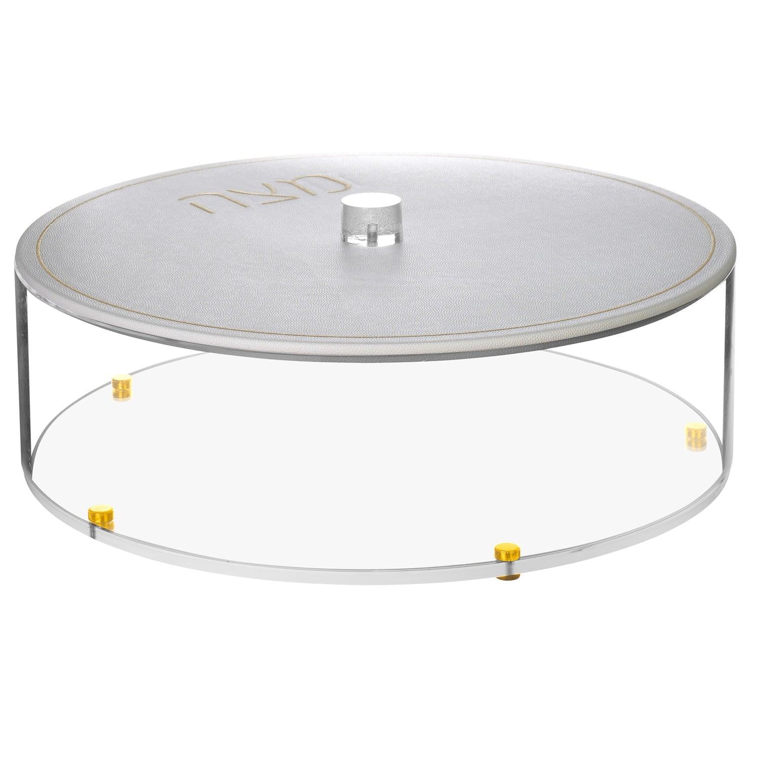 Lucite Tray with Metal Handles and Optional Cover — BT Shalom