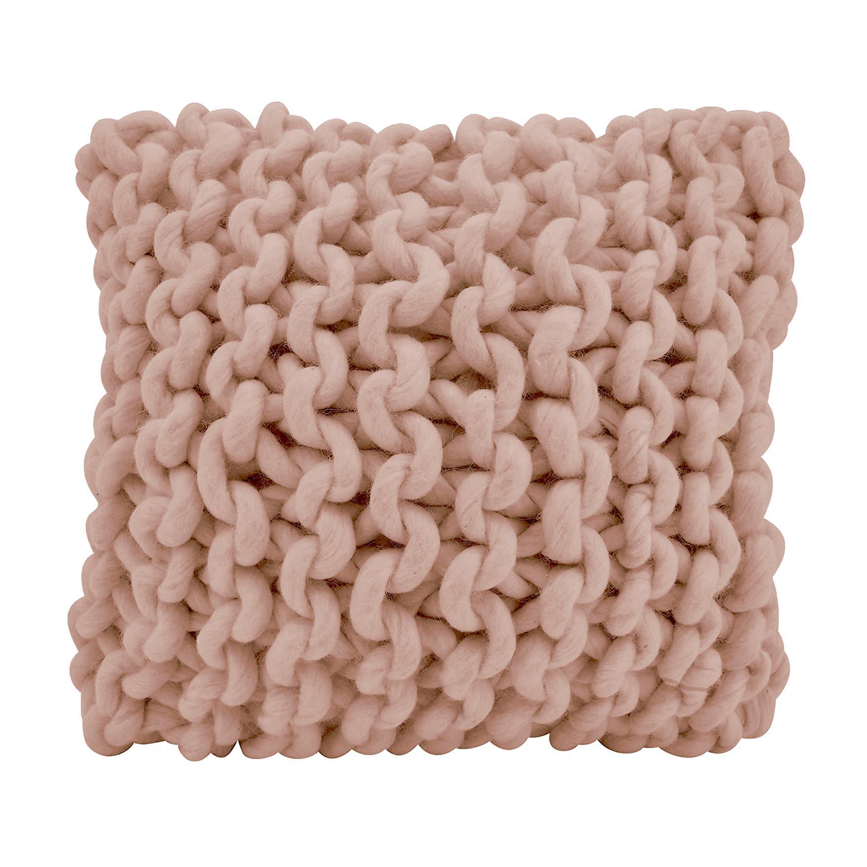 Maglia Chunky Knit Throw Pillow - Elegant Linen