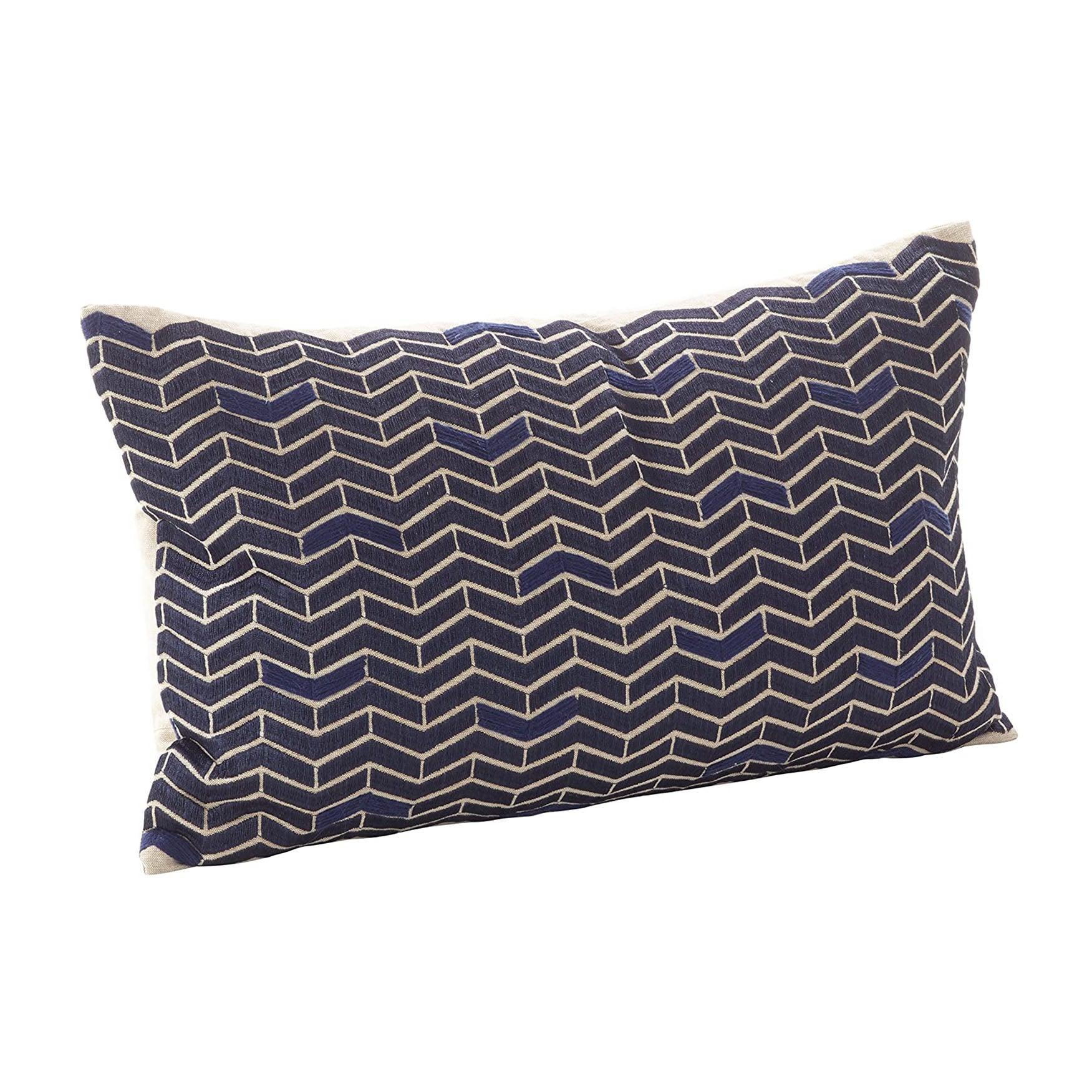 Marcella Chevron Throw Pillow - Elegant Linen