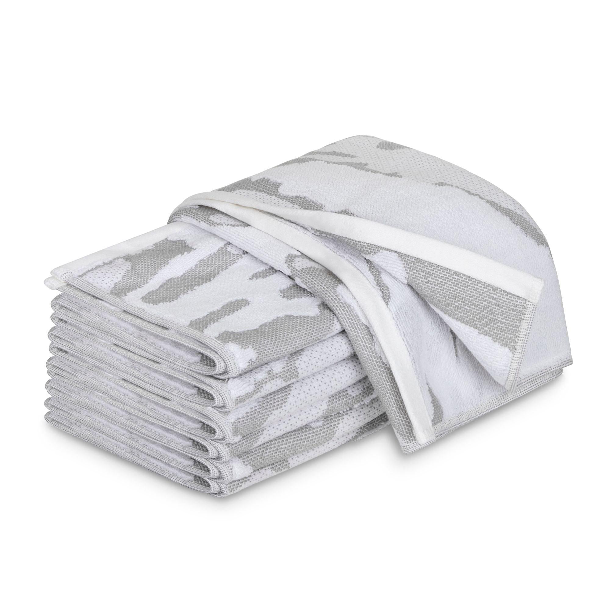 Marquis Silver Hand Towel - Elegant Linen
