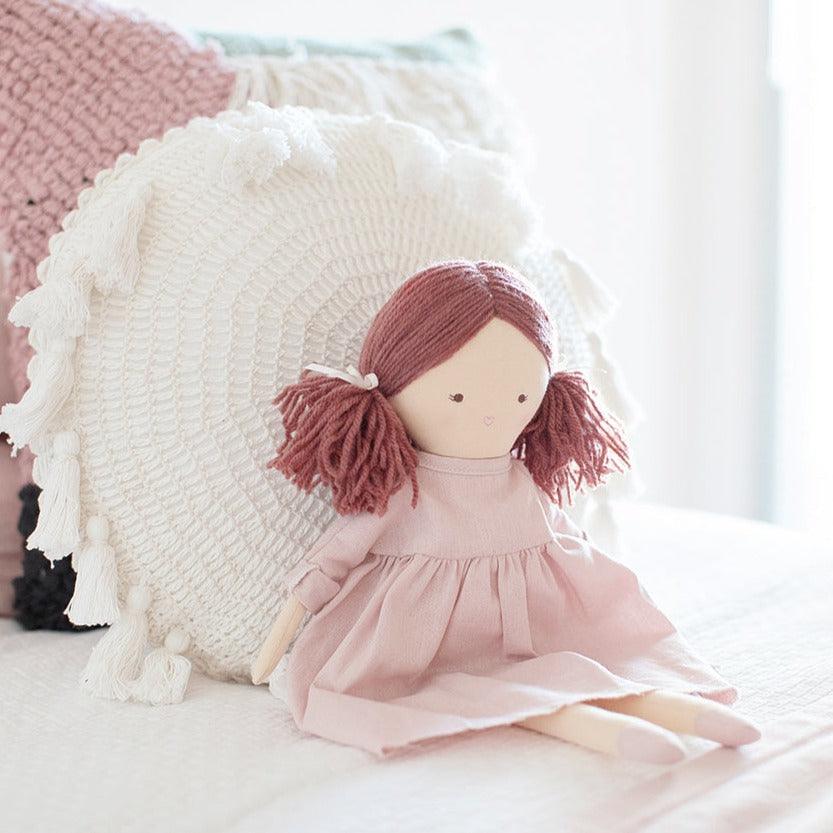 Matilda 45cm Doll - Pink - Elegant Linen