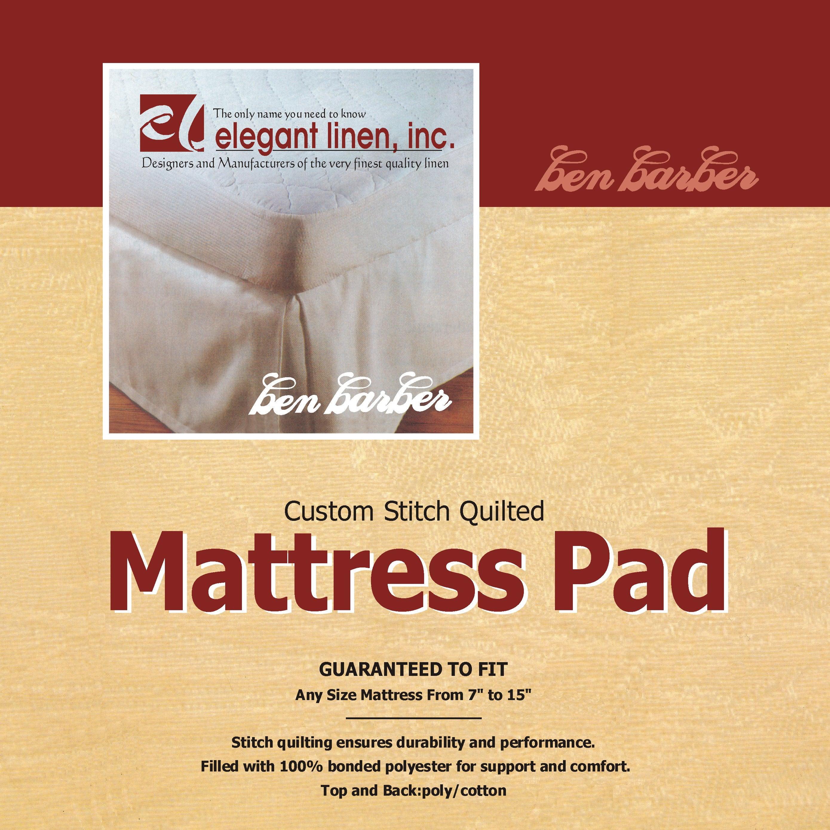 Elegant Linen Mattress Pad