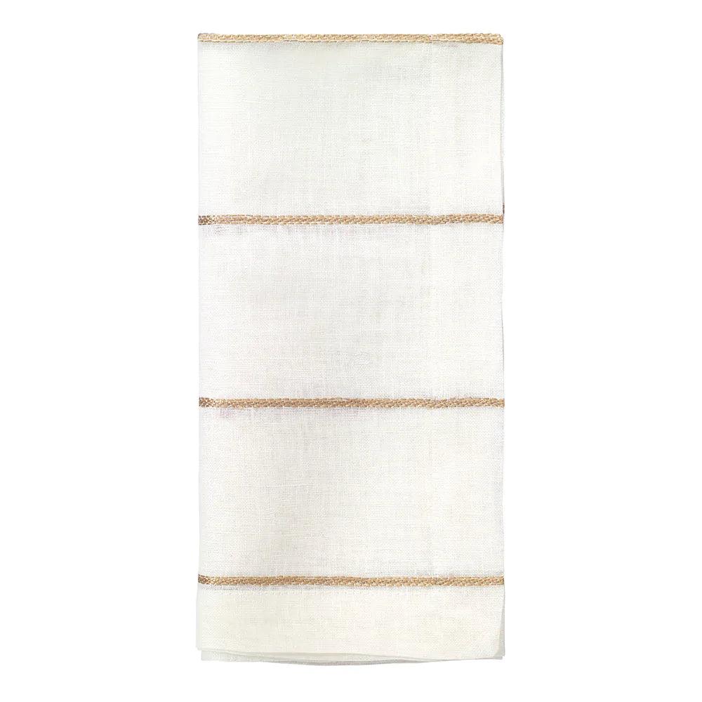 Metallic Thread Napkin - Elegant Linen