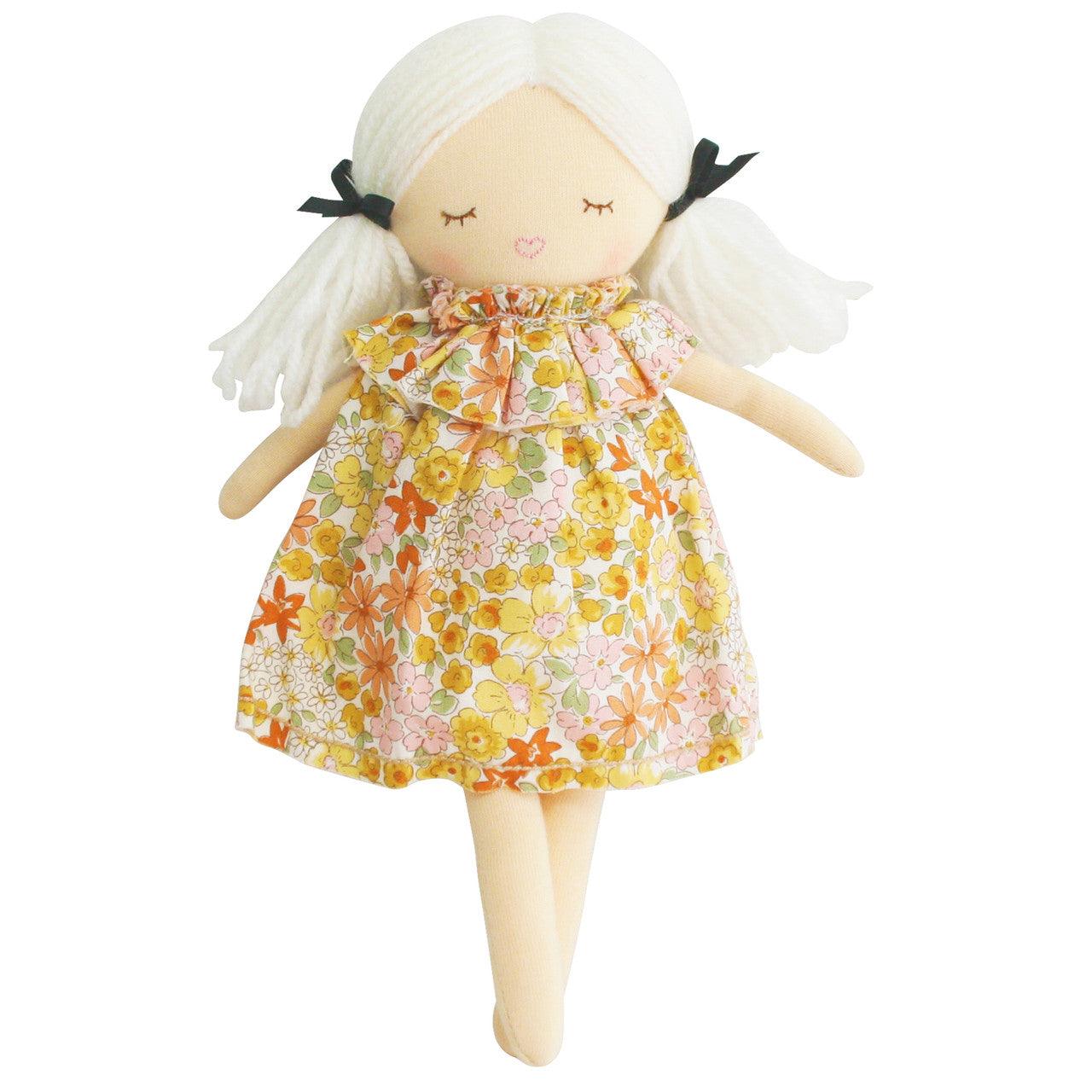 Mini Matilda Asleep Awake 24cm Sweet Marigold - Elegant Linen