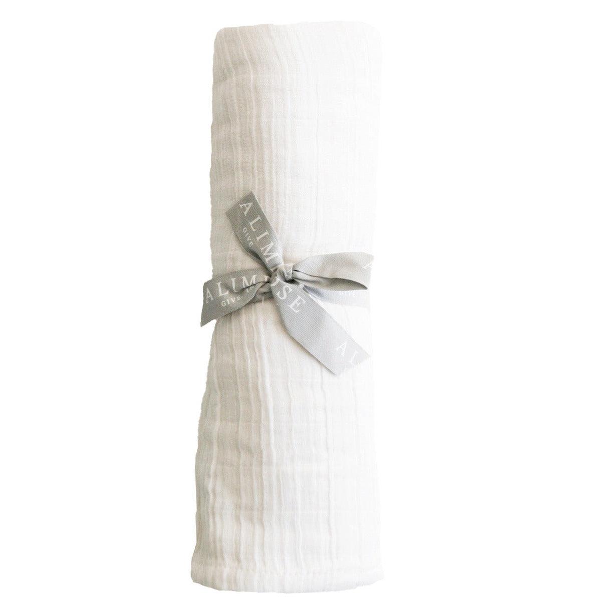 Muslin Cotton Swaddle Ivory - Elegant Linen