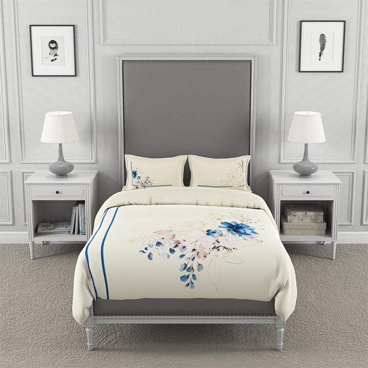 Nicole Bisque 4 Piece Bedding Set - Elegant Linen