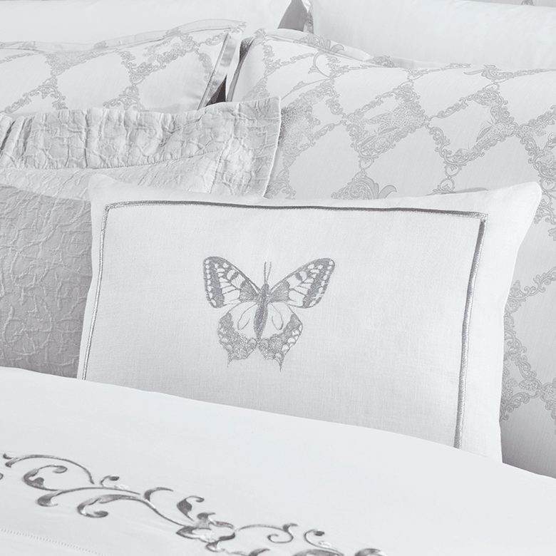 Papilio Decorative Pillow - Elegant Linen
