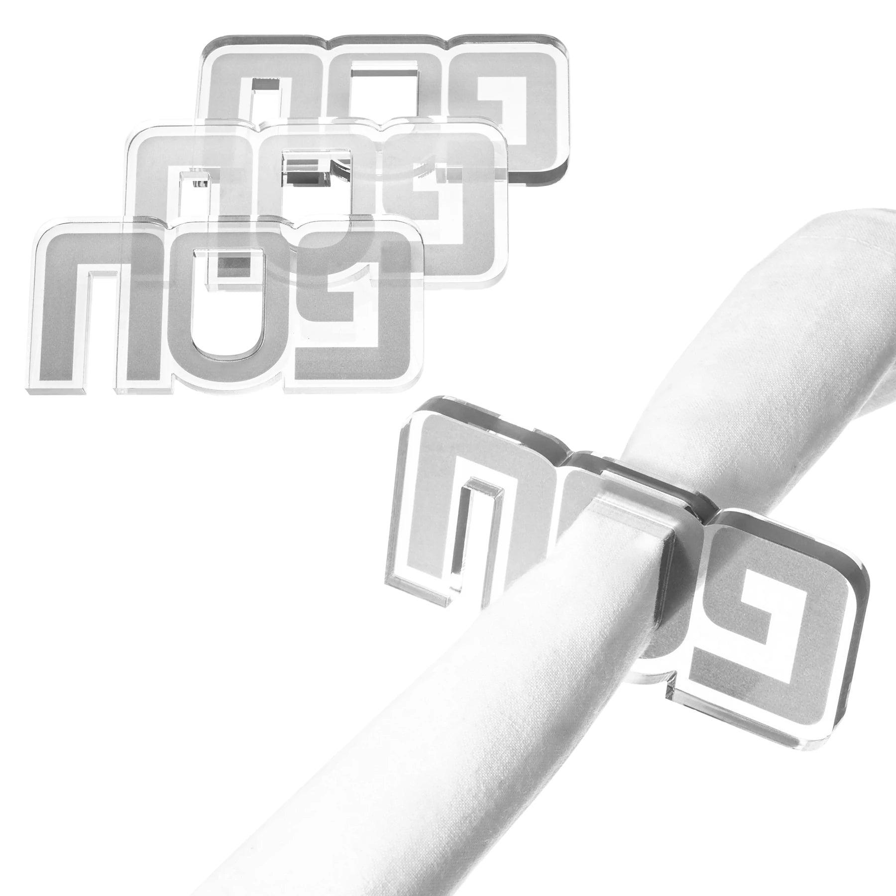 Pesach Napkin Rings - Elegant Linen