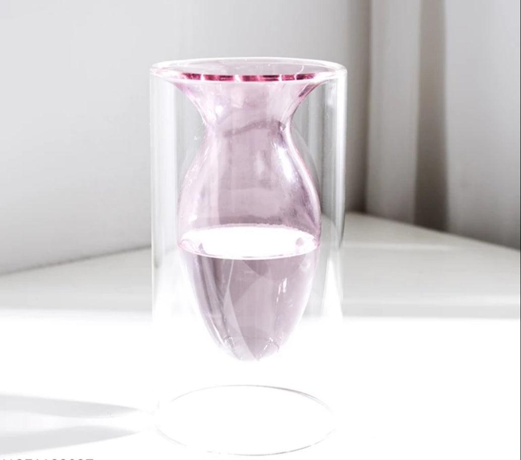 Pink Bud Vase - Elegant Linen