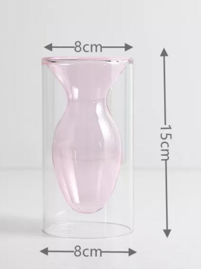 Pink Bud Vase - Elegant Linen