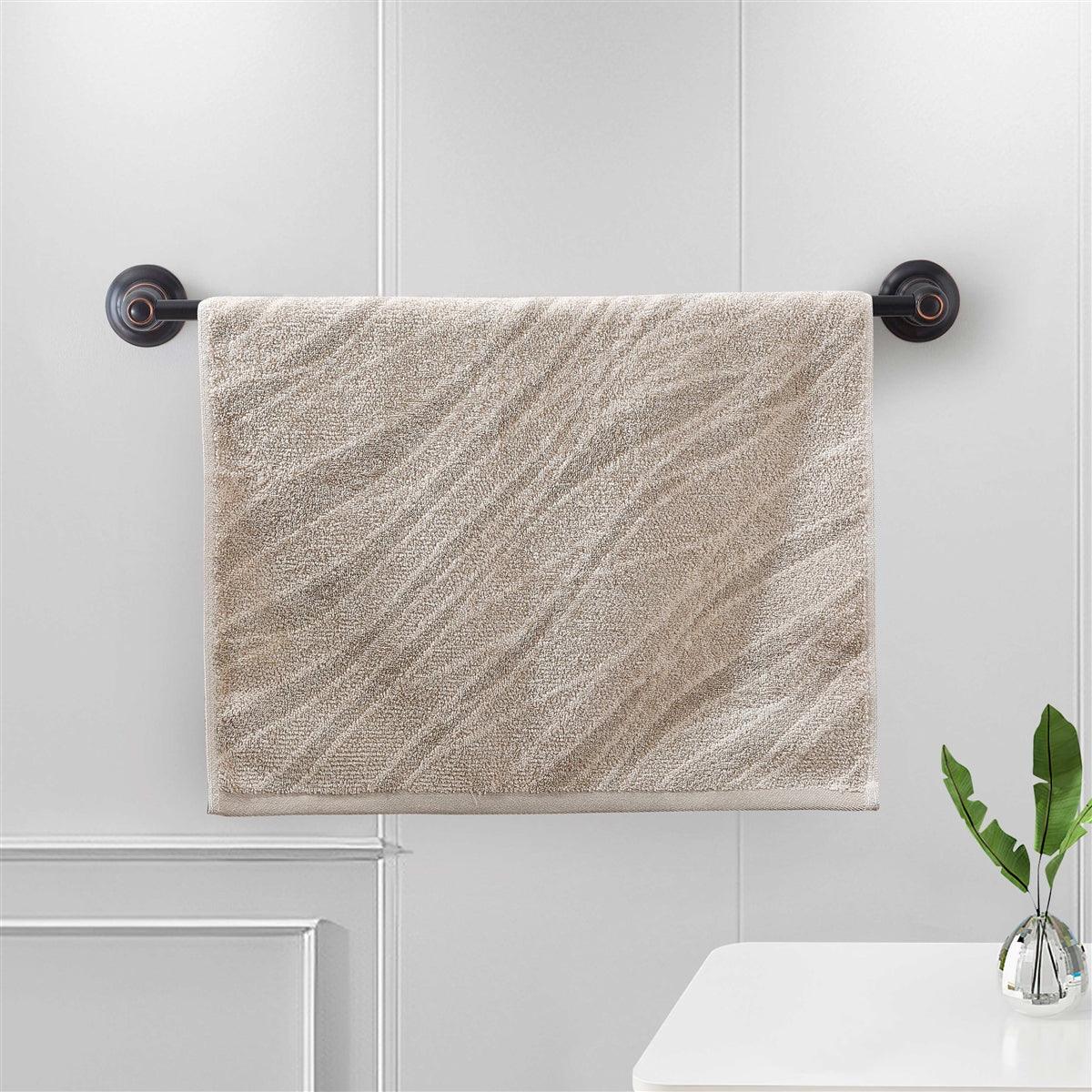 Plush Stripe Hand Towel - Elegant Linen