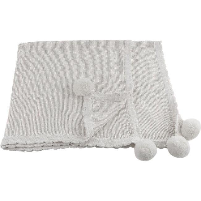 Pom Pom Blanket - Elegant Linen