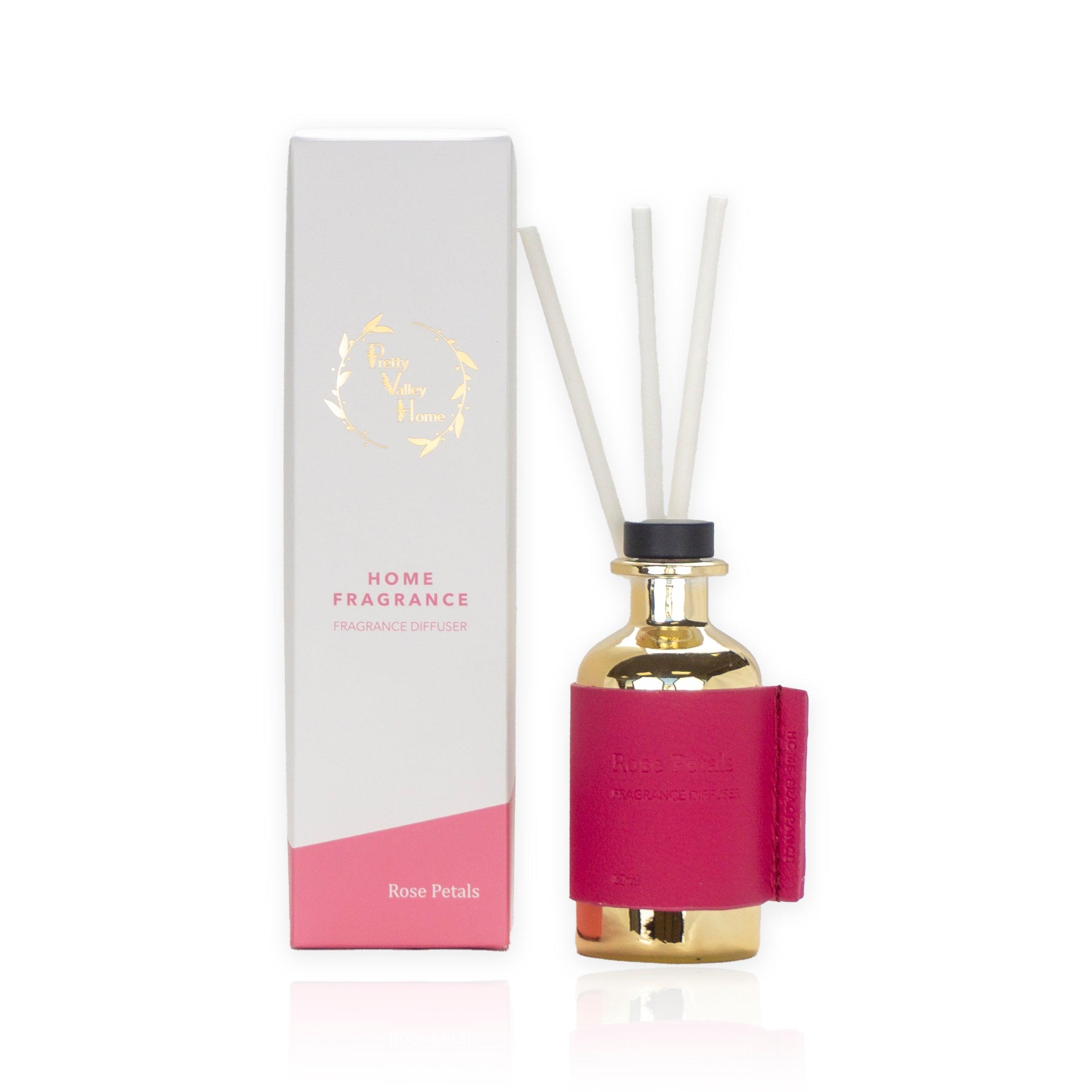 Reed Fragrance Diffuser Rose Petals - Elegant Linen