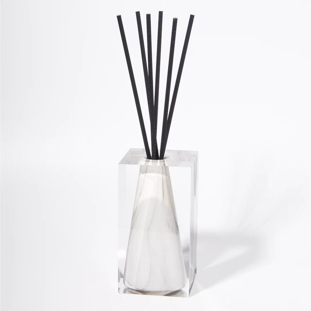 Renaissance Reed Diffuser - Marble - English Pear & Freesia - 120 ml - Elegant Linen