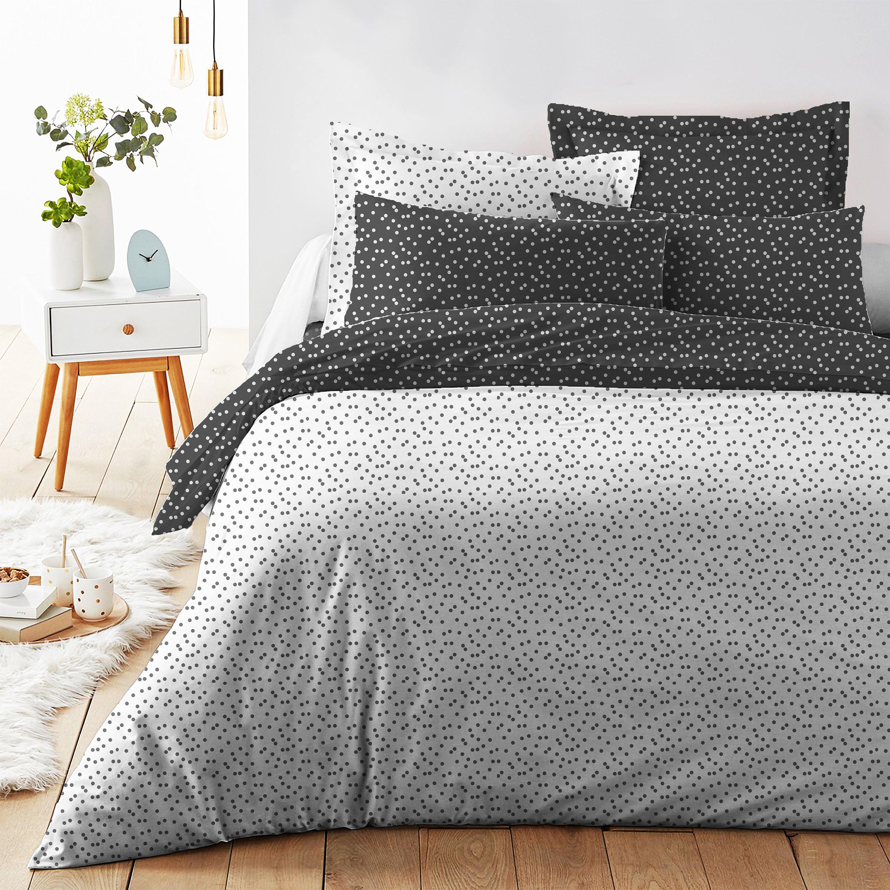 Riki Dot 4 Piece Bedding Set - Elegant Linen
