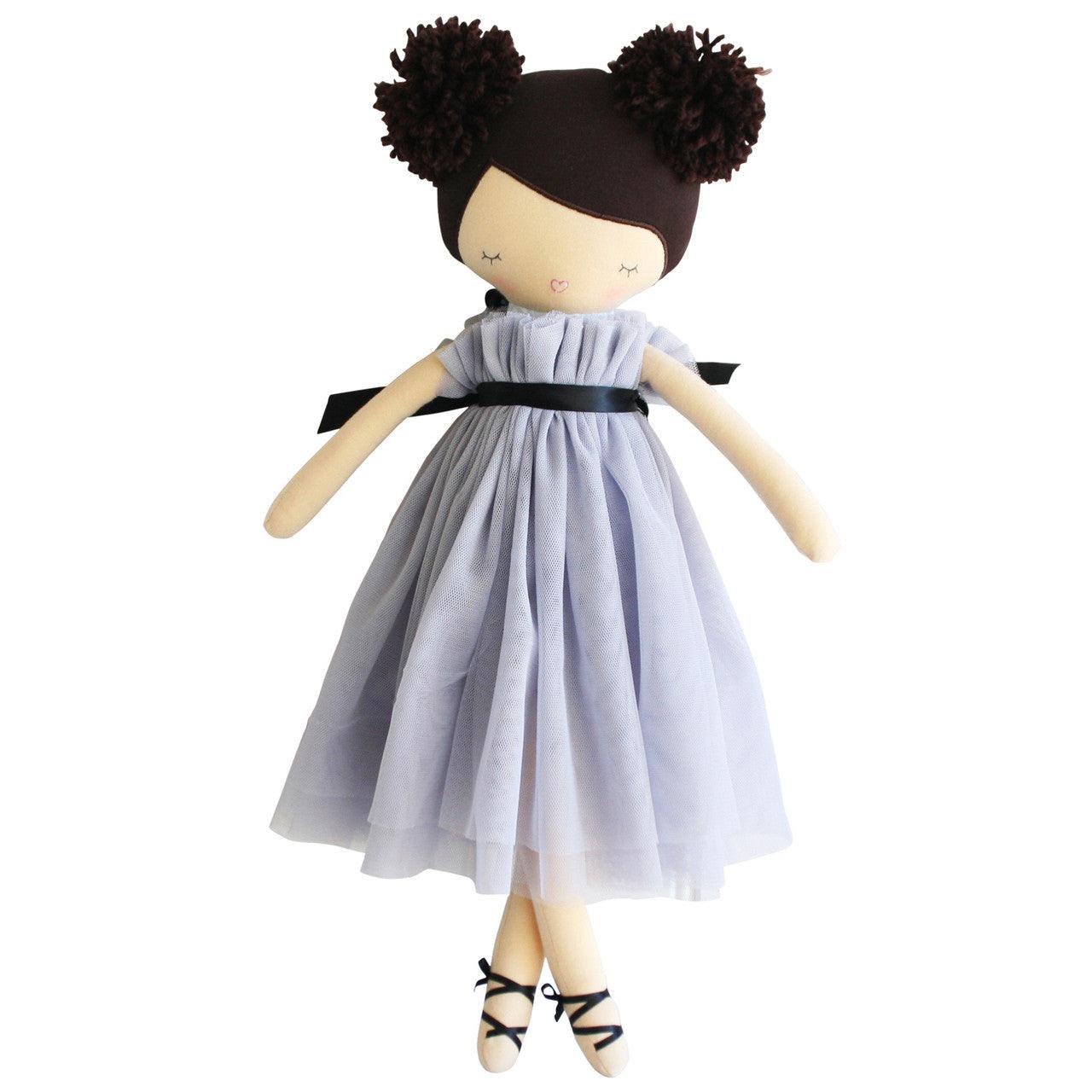 Ruby Pom Pom Doll 48cm Lavender - Elegant Linen