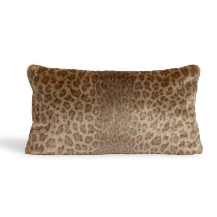 Signature Series Vintage Leopard Pillow - Elegant Linen
