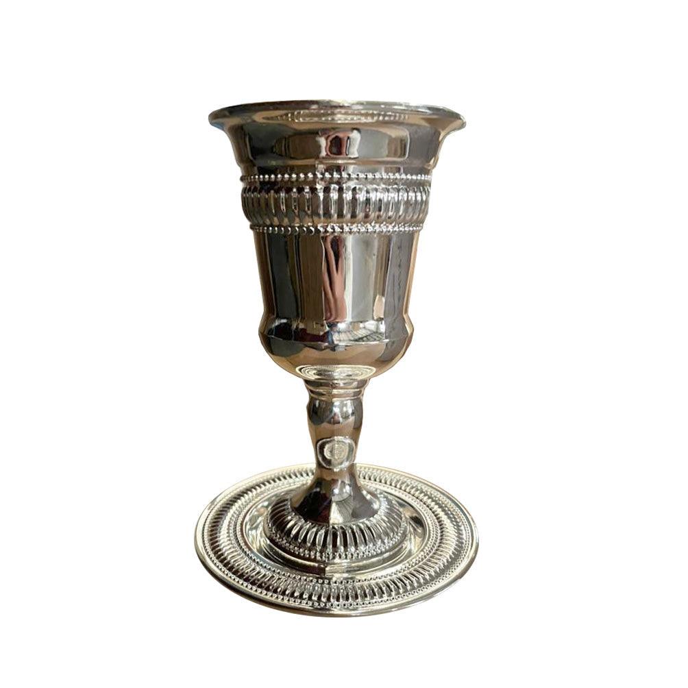 Silver Plated Kiddush Cup - Elegant Linen