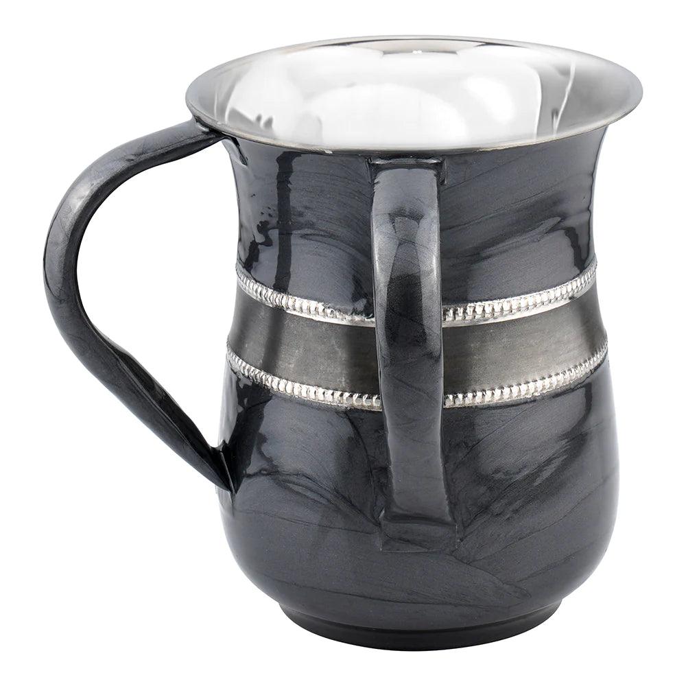 Stainless Steel Wash Cup Dark Grey - Elegant Linen