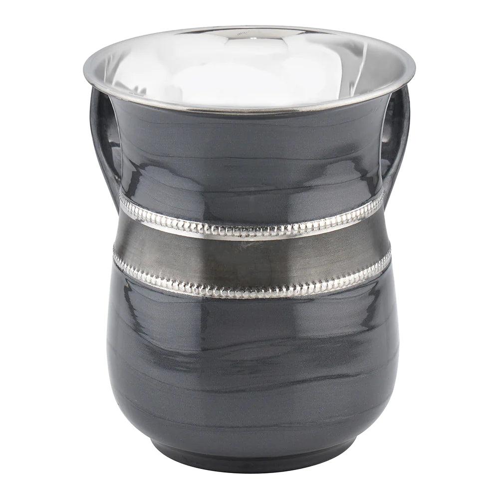 Stainless Steel Wash Cup Dark Grey - Elegant Linen
