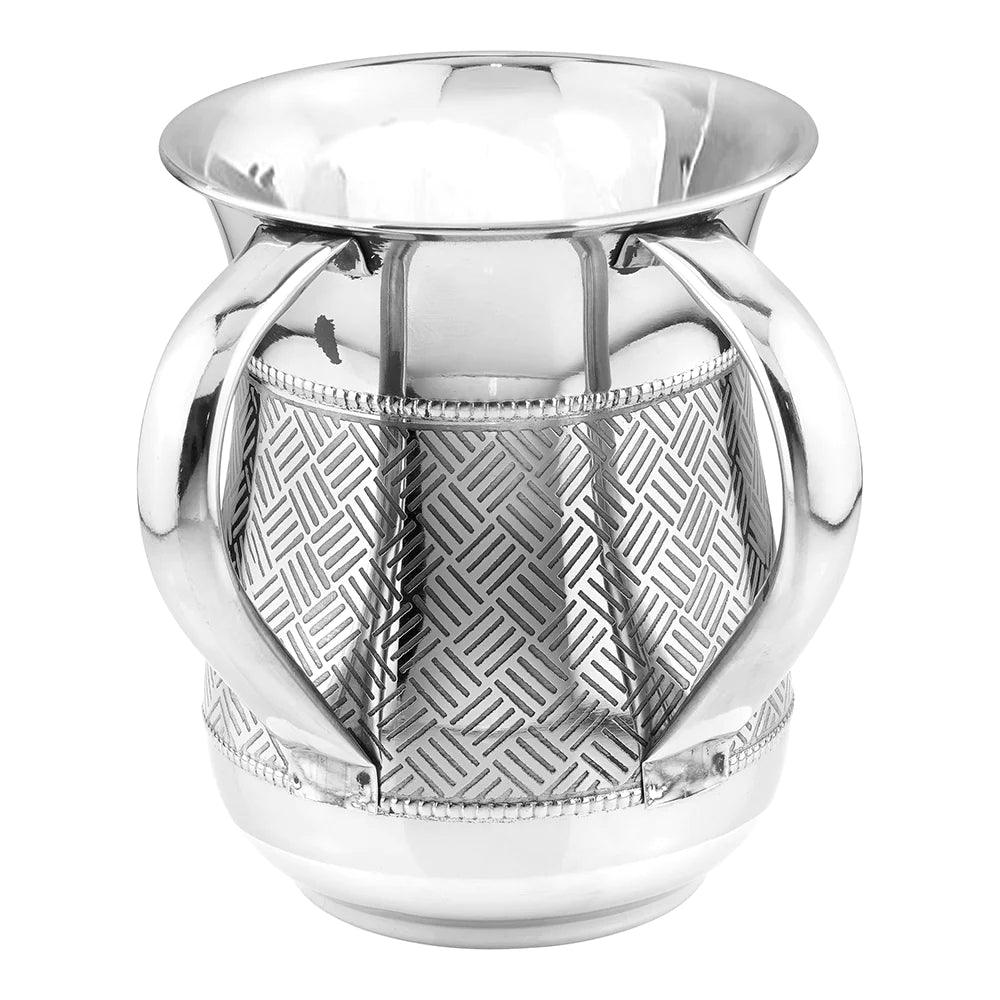 Stainless Steel Wash Cup Silver - Elegant Linen