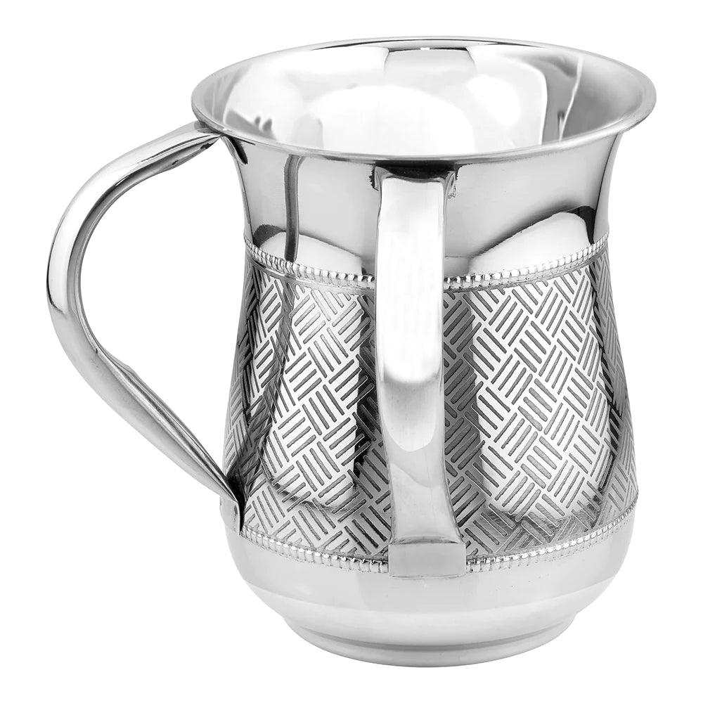 Stainless Steel Wash Cup Silver - Elegant Linen