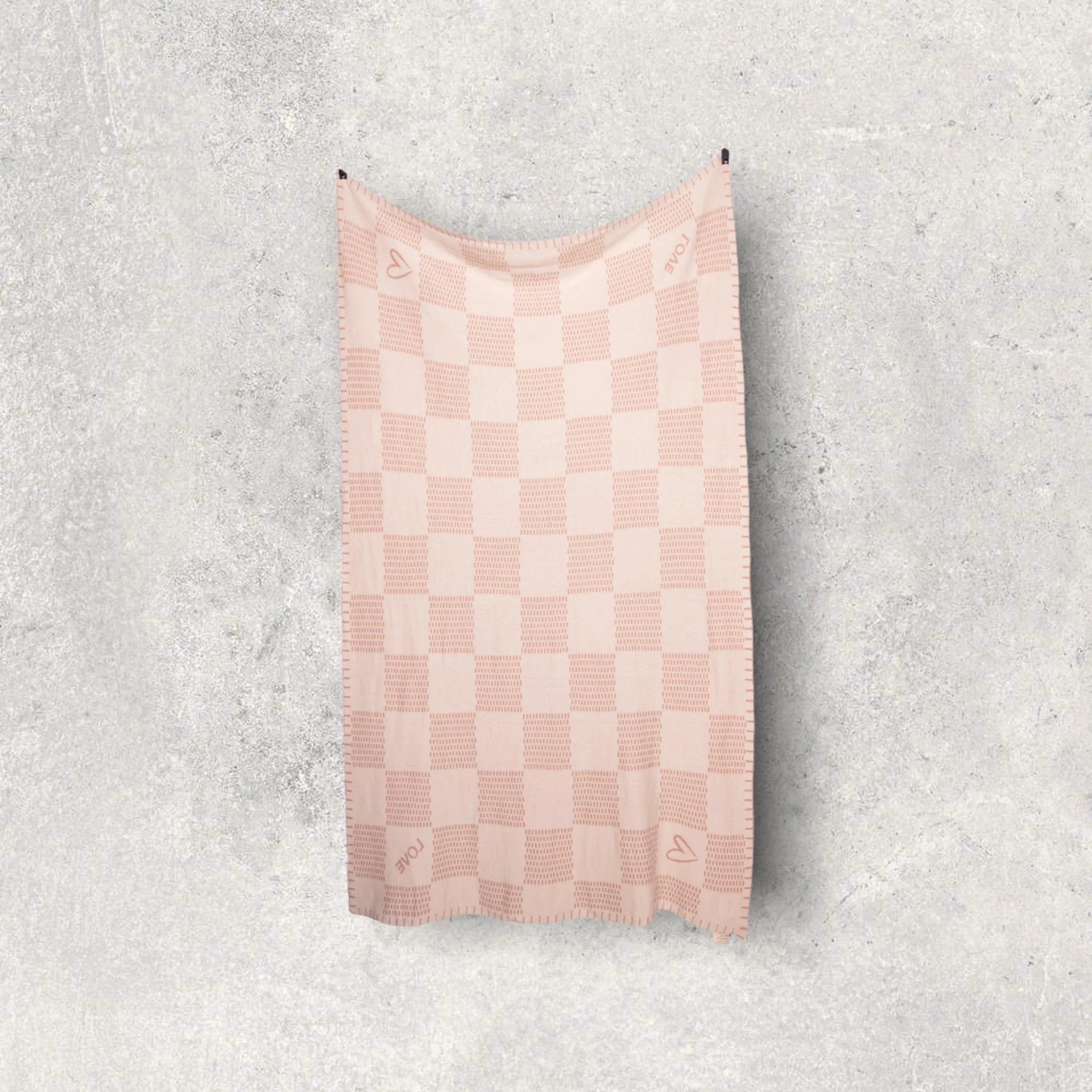 Travel Set Square Love Shell/Pale pink - Elegant Linen
