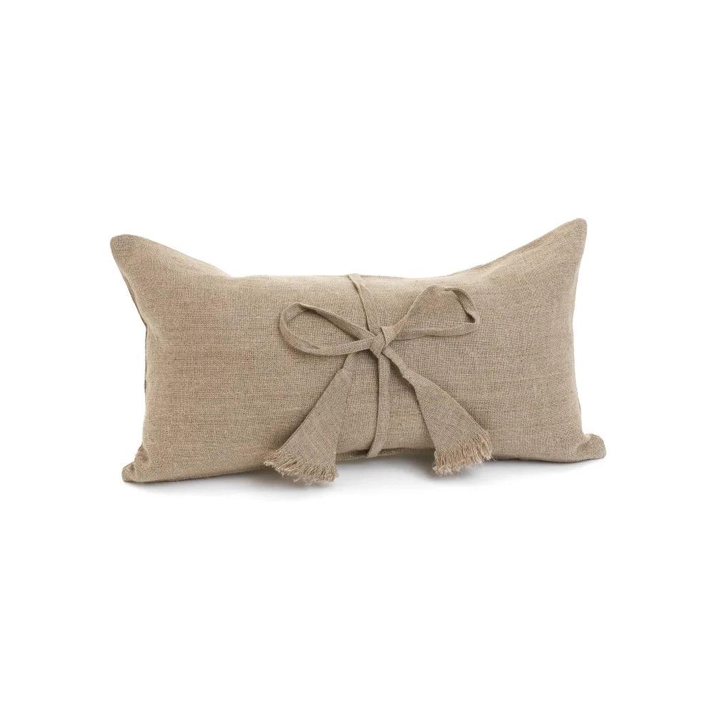 Tuso Tie Knot Pillow - Elegant Linen